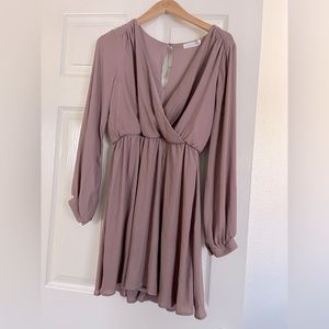 Lush long sleeve mini dress